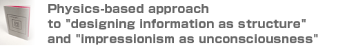 Physics-based approach to designing information as structure and impressionism as unconsciousness