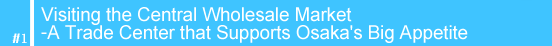 #1 Visiting the Central Wholesale Market--A Trade Center that Supports Osaka's Big Appetite