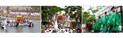 住吉太鼓神輿大和川渡 住吉祭神輿太鼓橋渡 住吉祭夏越大祓