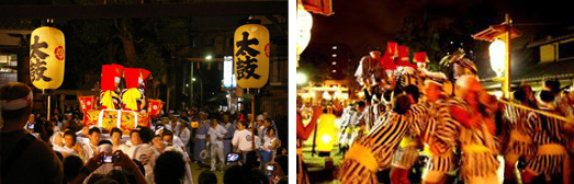 枕太鼓海老江 野田えびす夏祭枕太鼓